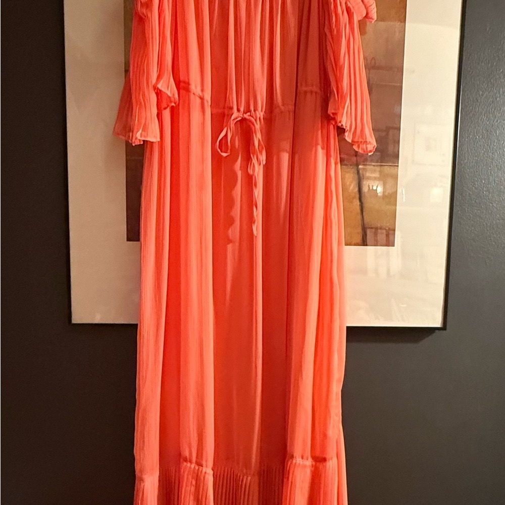 Thalia Sodi Coral Maxi Dress